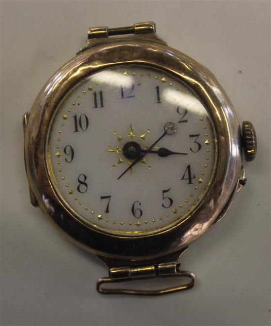 Ladys 9ct gold wrist watch